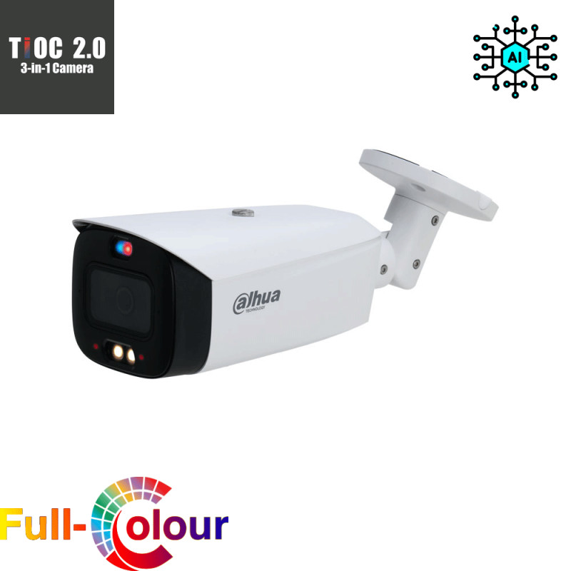 Caméra bullet Dahua Full HD IP - couleur - détection de mouvement -  emplacement pour